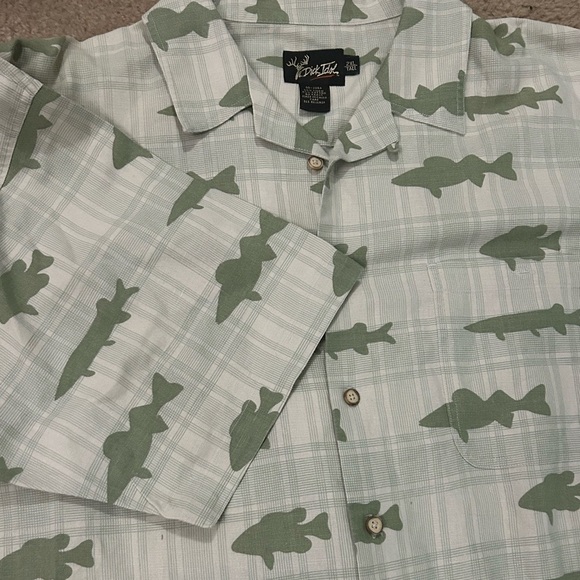 Dick Idol Men’s 2XL Tall Linen Blend Button Down Shirt - Picture 7 of 7